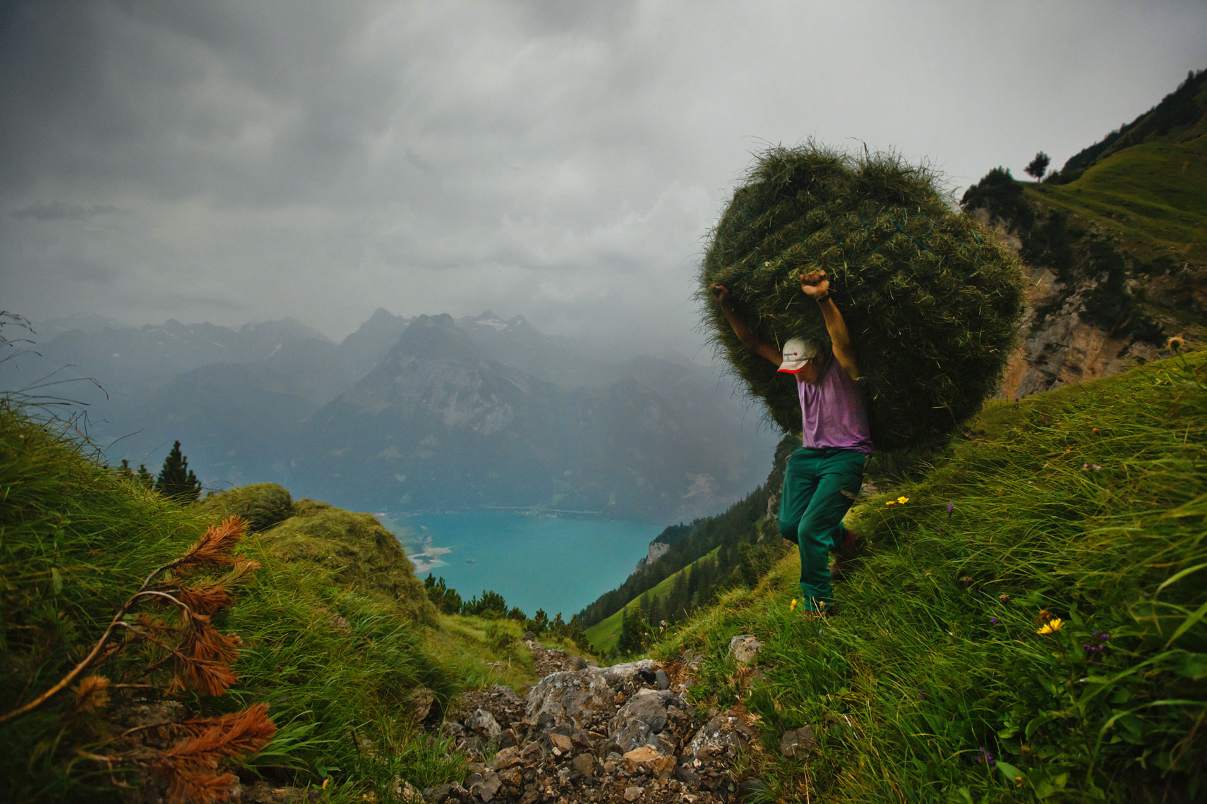 Mountain farmer Kari Gisler, for Reuters