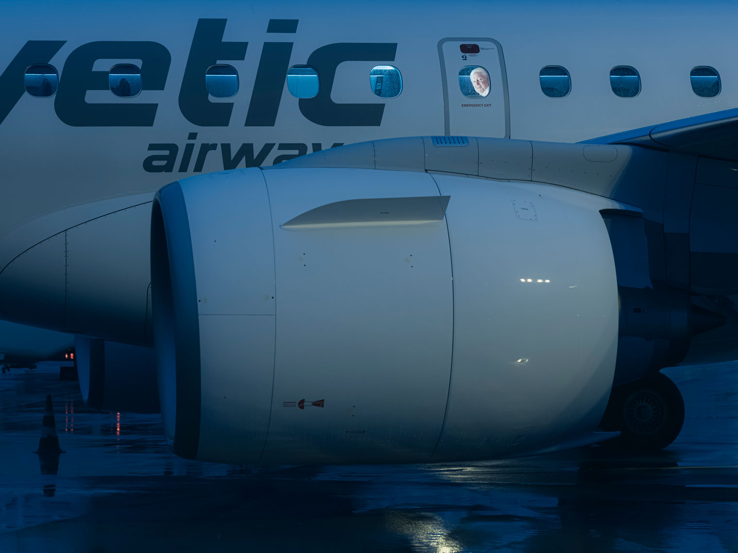 Martin Ebner, owner of Helvetic Airways at Zurich Airport, for Bilanz